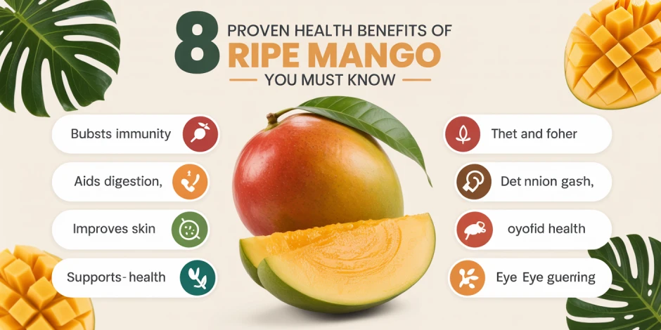 Top 8 Health Benefits of Ripe Mango